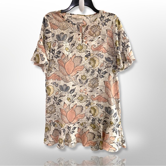 NWOT • ANN TAYLOR - LOFT pretty floral pattern mini dress - Picture 1 of 9